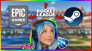 ROCKET LEAGUE ON EPIC GAMES VS STEAM [upl. by Bartie]