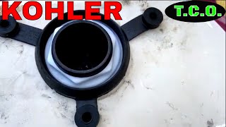 KOHLER 128 GPF DROP CANISTER FLUSH VALVE REPLACEMENT PT2 [upl. by Ldnek]