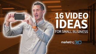 16 Best Video Ideas for Small Business  Marketing 360 [upl. by Spohr527]