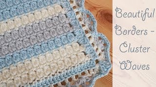 Beautiful Crochet Borders Cluster Waves [upl. by Nabatse277]