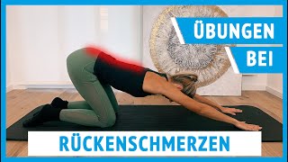 4 Übungen bei Rückenschmerzen  vom Physiotherapeuten [upl. by Anitsahs451]