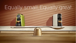 New Nespresso Essenza Mini machine How to program coffee sizes [upl. by Ngo]