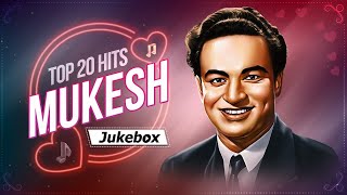 Top 20 Hits Of Mukesh  मुकेश के सुपरहिट गाने  Classic Bollywood Songs [upl. by Atikaj]