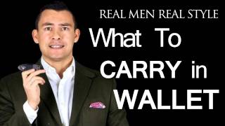 What A Man Should Carry In His Wallet  Mens Leather Billfolds  Male Style Fashion Advice [upl. by Anuska]