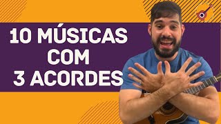 10 MÚSICAS MUITO FÁCEIS PARA CAVACO CIFRAS NA TELA  3 ACORDES [upl. by Anstus]