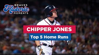 Top 5 Chipper Jones Home Runs  Historic Moments [upl. by Rephotsirhc]