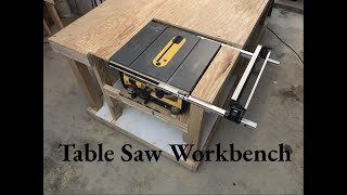 How to build a table saw workbench  Full Project [upl. by Aziul509]