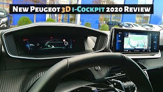 New Peugeot 3D iCockpit amp Multimedia System 2020 Review [upl. by Bonnell]