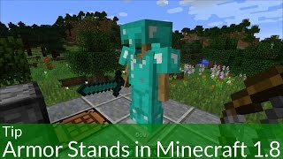 Tip How to Make and Use Armor Stands in Minecraft 18 [upl. by Mccandless]