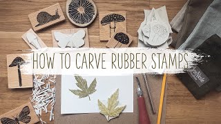 How To Carve Rubber Stamps For Block Printing [upl. by Kerat]