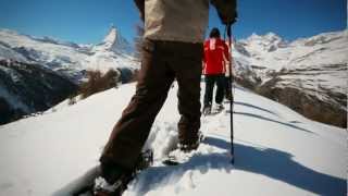 Zermatt  Matterhorn Schneeschuhwandern Zermatt ǀ Winterwanderung [upl. by Ellerehc]