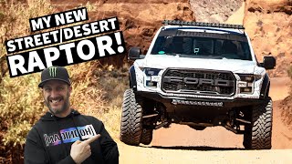 Ken Block Tests his NEW Fully Built Ford Raptor in Moab [upl. by Anitsyrc]