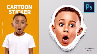 How to Design Your Own Custom Stickers  Photoshop Tutorial [upl. by Adnorahc829]