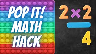 Pop It Math Hack To Learn Multiplication Times Tables How to Remember Multiplication Facts [upl. by Pip]