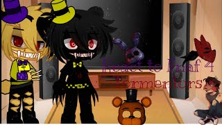 Fnaf 4 Nightmares react to Fnaf 4 TormentorsNo Nightmare Bonnie [upl. by Yentuoc]