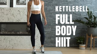 Killer FULL BODY HIIT  Kettlebell or Dumbbell Workout [upl. by Fontana]