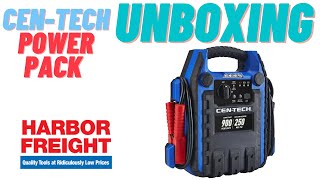 CenTech 4in1 Power Pack Jump Start w Air Compressor UNBOXING  Harbor Freight [upl. by Constancia]