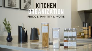 Kitchen Organization Guide Fridge Pantry Spices amp more  Tour [upl. by Mayman329]