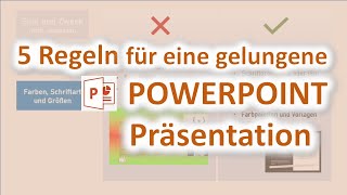 5 Regeln für eine PowerpointPräsentation [upl. by Atiras]