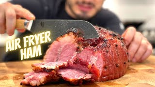 Making Air Fryer Ham  Honey Glazed HAM in the Cosori Air Fryer [upl. by Nordna]