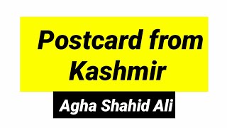 Postcard from Kashmirby Agha Shahid Ali in hindi [upl. by Akimed233]