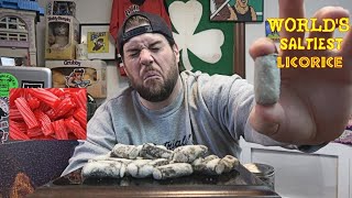 Worlds Saltiest Licorice Challenge From Sweden  Gift From HOFFA KAOS to LA BEAST [upl. by Ennayar951]