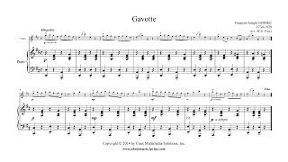 Gossec  Gavotte in D Major  Violin [upl. by Zeralda]