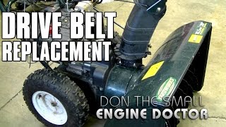 Snowblower Drive Belt Replacement  MTDCUB CADETYARDWORKSYARDMAN [upl. by Deborath551]