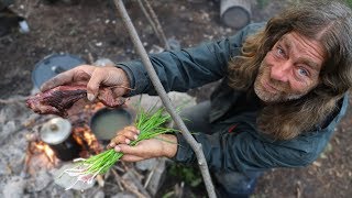 Catch and Cook Wild Gopher Stew  Day 35 of 30 Day Survival Challenge Canadian Rockies [upl. by Studdard]