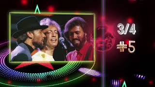 Bee Gees  Chart History Night Fever [upl. by Ellenohs964]