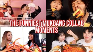 the FUNNIEST mukbang collab moments [upl. by Jyoti]