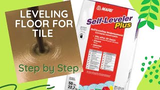 MAPEI Self Leveler Plus for tile installation [upl. by Corabelle]