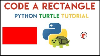 Python Turtle  Code a Rectangle Tutorial [upl. by Eibob]