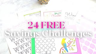 24 FREE Savings Challenges  Beginner Friendly  ALL income levels [upl. by Song]