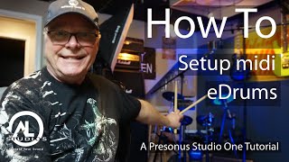 How To Setup Midi Drums using Studio One [upl. by Egrog314]