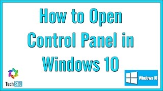 How to Open Control panel in Windows 10 [upl. by Ole545]