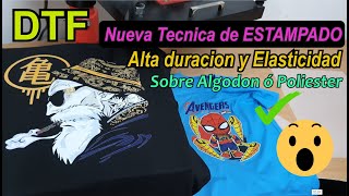 ⭐ DTF  Tutorial y proceso de estampado sobre Algodon⭐ [upl. by Halvaard]