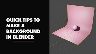 Create Backdrop in Blender smooth Background [upl. by Annalla]