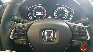 How to check your oil life and see what your next service is in your 2018 Honda Accord [upl. by Eenat]