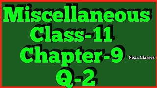 Miscellaneous Exercise Chapter 9 Q2 Sequence and Series Class 11 Maths NCERT [upl. by Silevi]