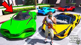 Franklin Stealing Billionaires Secret Sports Cars In GTA 5  SHINCHAN and CHOP [upl. by Ainna810]