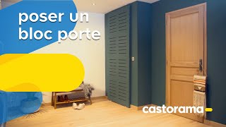 Comment poser un bloc porte  Castorama [upl. by Astrahan]