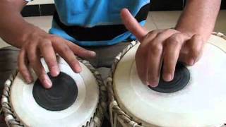 Tabla Basic Lesson  How to play quotDhinquot [upl. by Nalim]