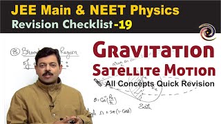 Satellite Motion  Revision Checklist 19 for JEE Main amp NEET Physics [upl. by Ahsekad]