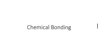 ASLevel Chemistry Chemical Bonding Part 1 [upl. by Olivette]