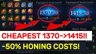 FASTEST amp CHEAPEST 1370 To 1415 Honing Methods NEW Excel amp Guides  Lost Ark [upl. by Leandro896]