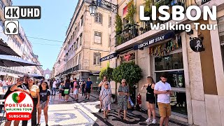 🇵🇹 4K WALK Full Walking Tour LISBON Portugal City Center  August 2023 [upl. by Yensehc109]