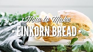 Homemade Einkorn Bread [upl. by Ynattyrb259]