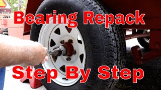 How To Repack Your Trailer Wheel Bearings [upl. by Obola]