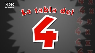 La tabla del 4  Videos Aprende [upl. by Gnouv]